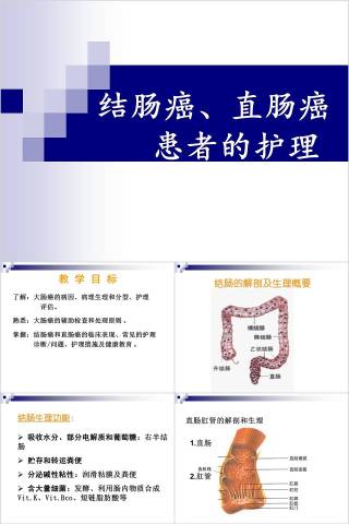 结肠癌直肠癌患者的护理护理查房PPT