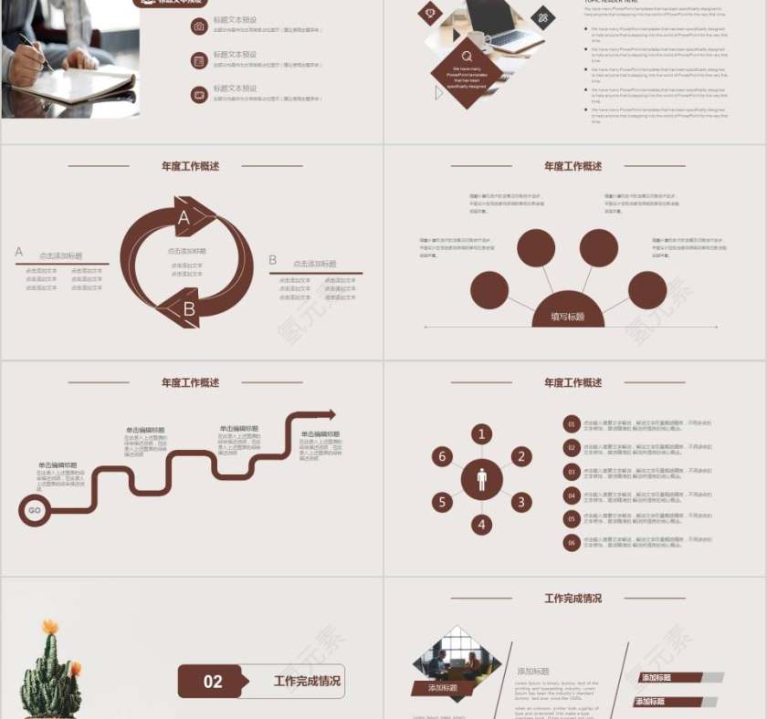 简约人事年终总结PPT人事述职PPT第2张