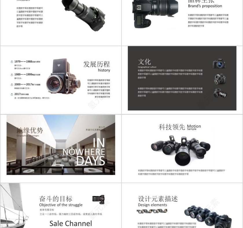 照相机专题产品介绍PPT模板第2张