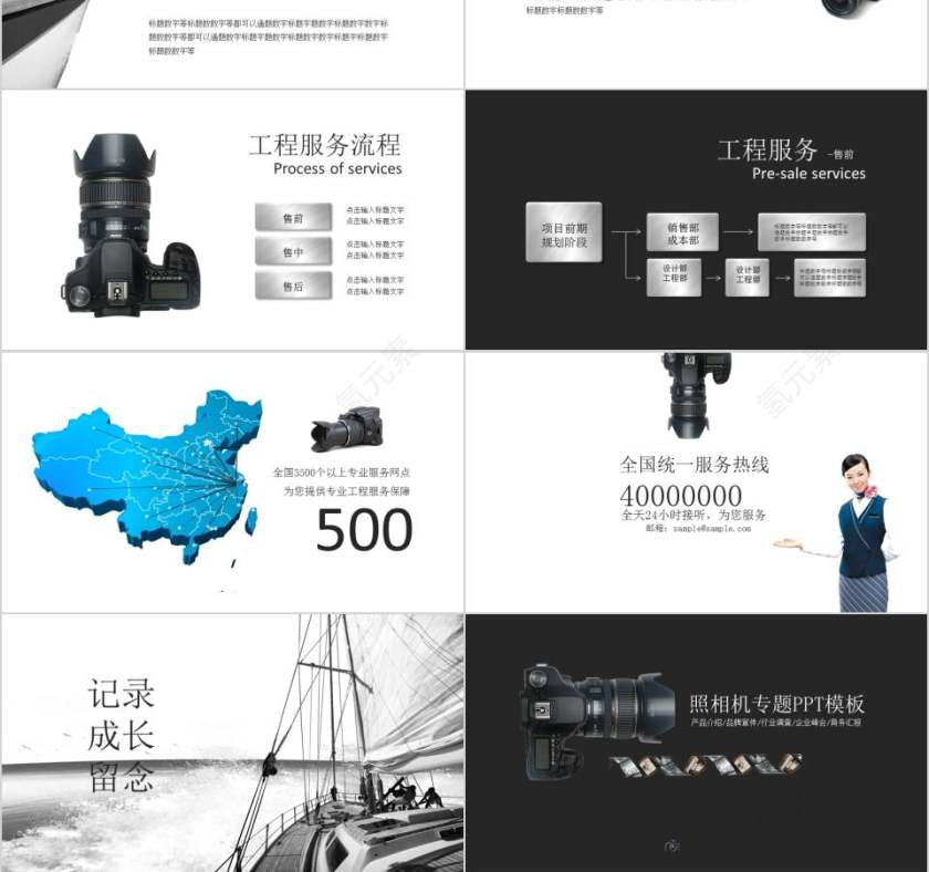 照相机专题产品介绍PPT模板第3张