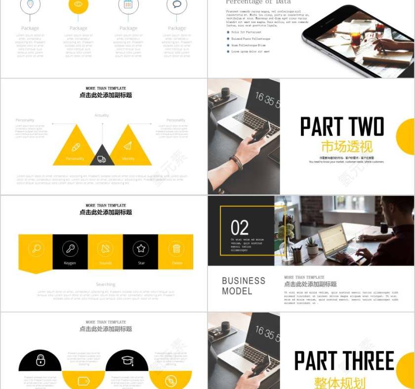 商业产品介绍汇报PPT模板第2张