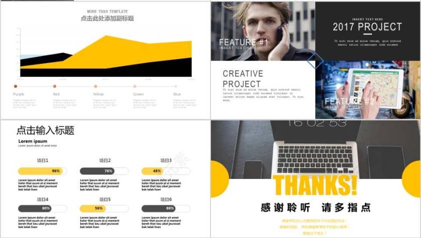 商业产品介绍汇报PPT模板第4张