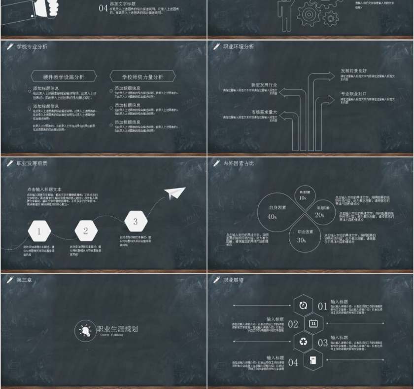 大学生职业生涯规划ppt模板第3张