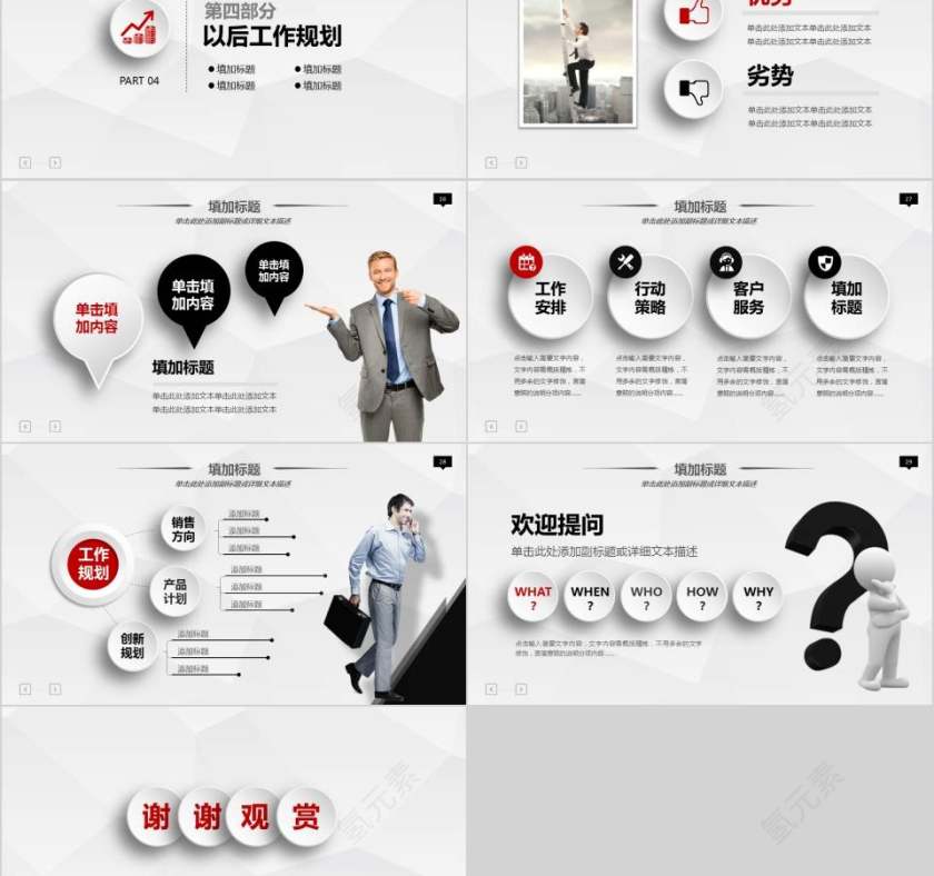 职业生涯规划PPT模板第5张