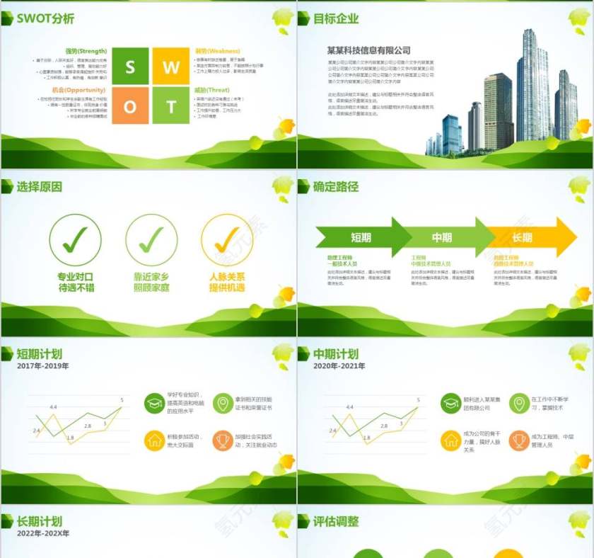 职业生涯规划PPT模板第4张
