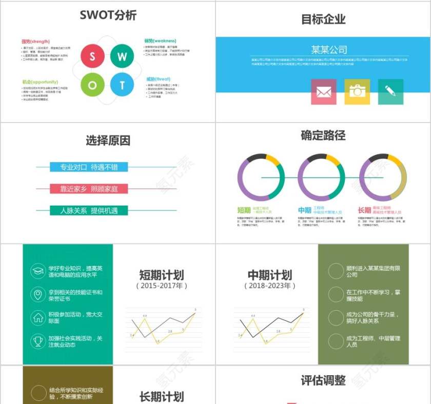 个人职业生涯规划PPT模板第4张