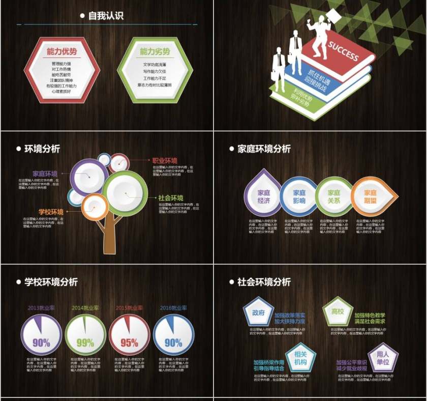 职业生涯规划PPT模板第3张