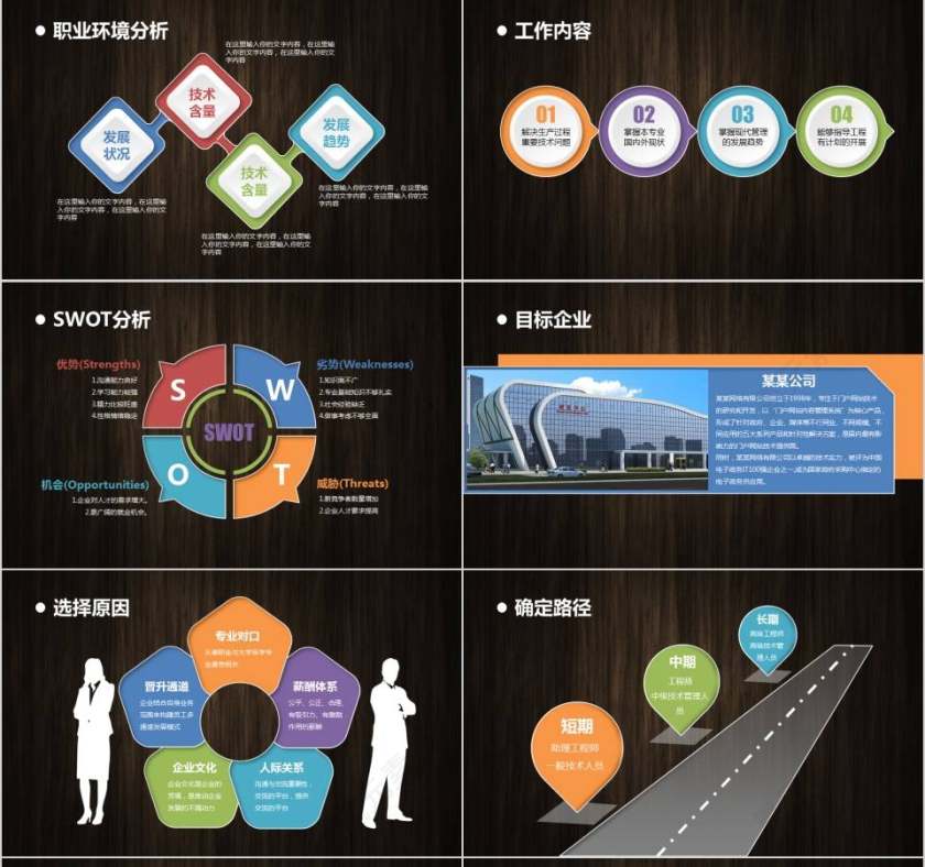 职业生涯规划PPT模板第4张