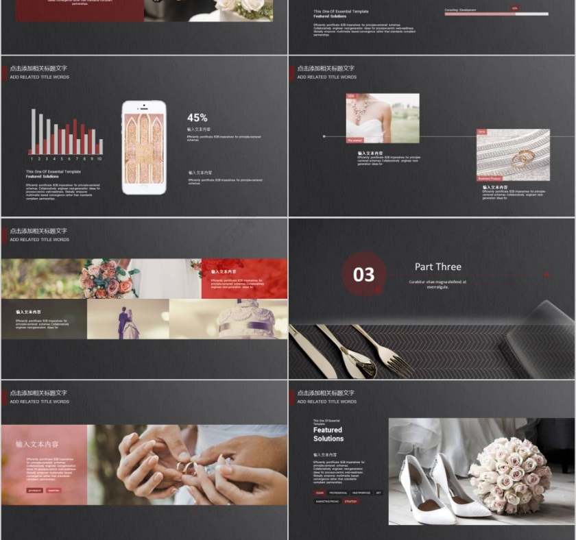 婚礼婚庆策划模板婚礼婚庆ppt第3张