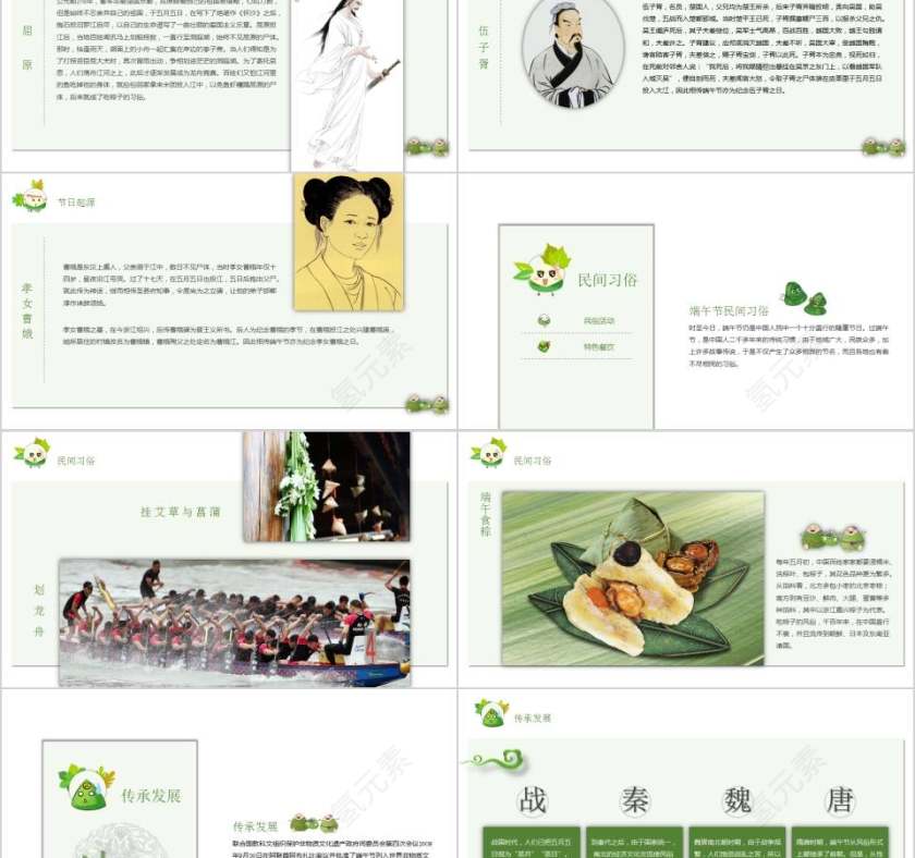 端午节传统文化教学课件浓情节日PPT第2张