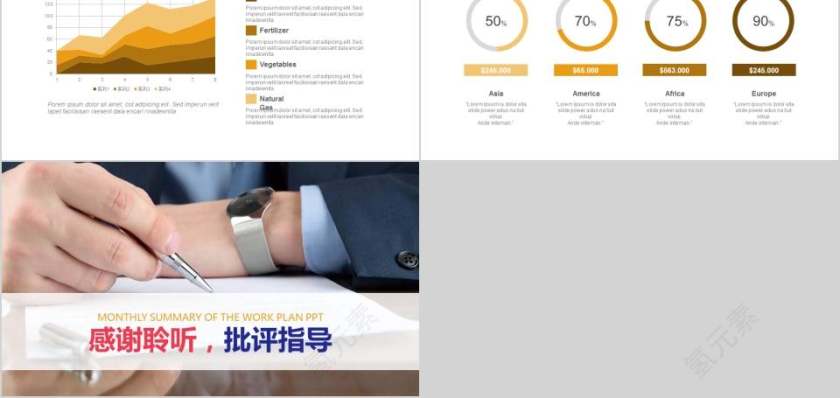 月度总结工作计划PPT第5张