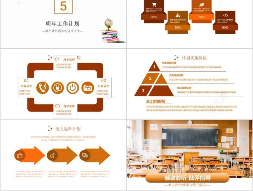 老师教学工作汇报PPT模板教师工作总结PPT第5张