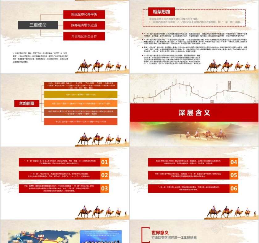 共建丝绸之路文化经济带一带一路PPT第4张