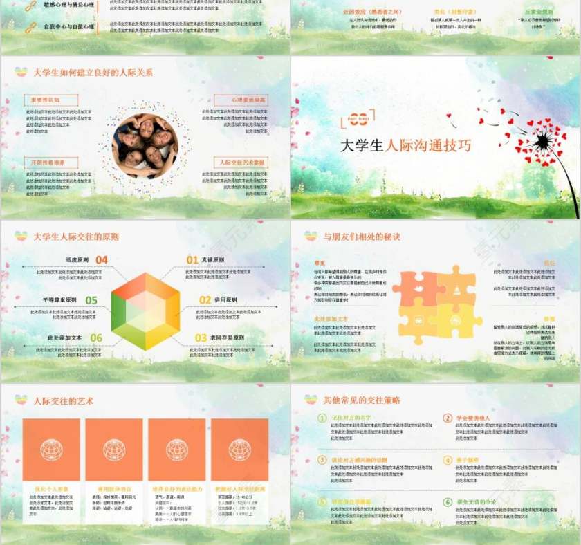 大学生心理健康教育PPT模板心理健康PPT课件 第3张