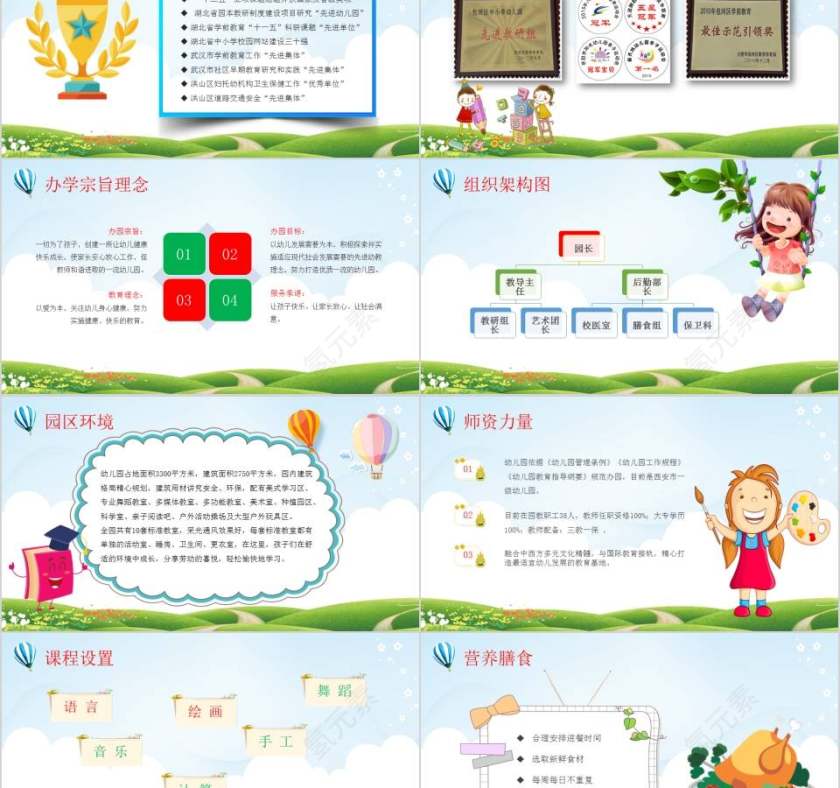 幼儿园介绍幼儿园招生PPT 第2张