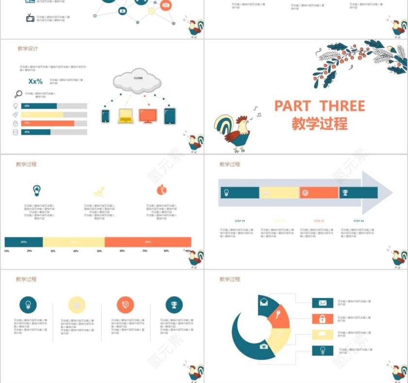 儿童教育通用模板卡通儿童课件PPT第3张