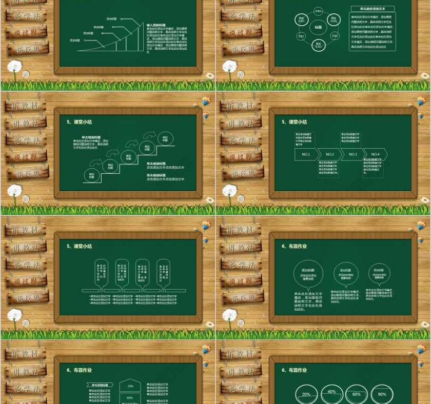 教师通用说课PPT模板第6张