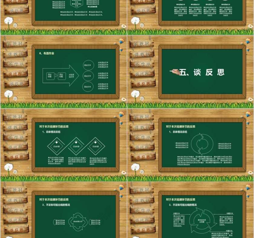 教师通用说课PPT模板第7张