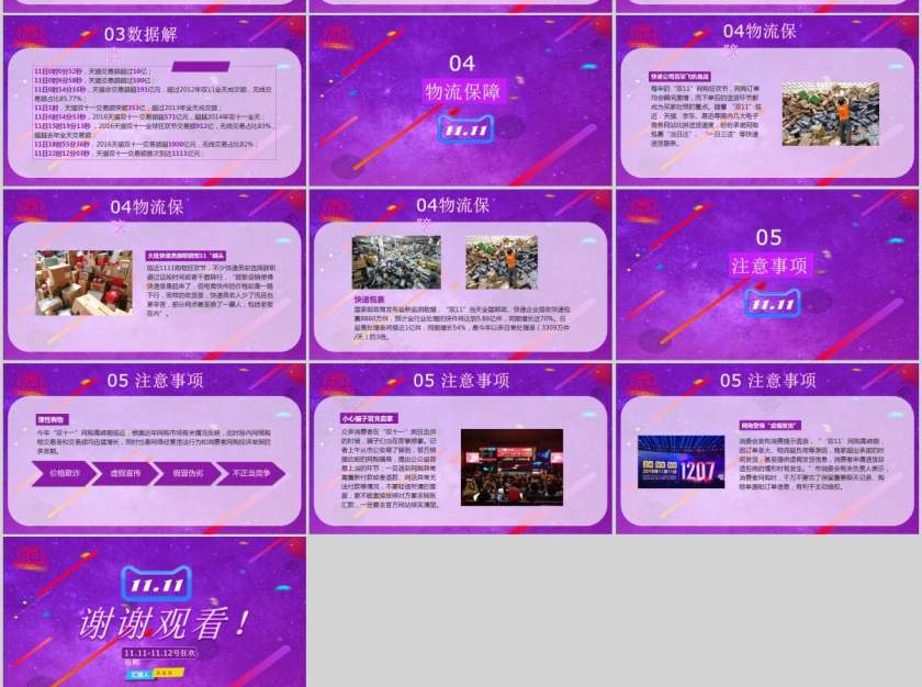 全球狂欢节淘宝双十一营销策划书双十一PPT模板第3张
