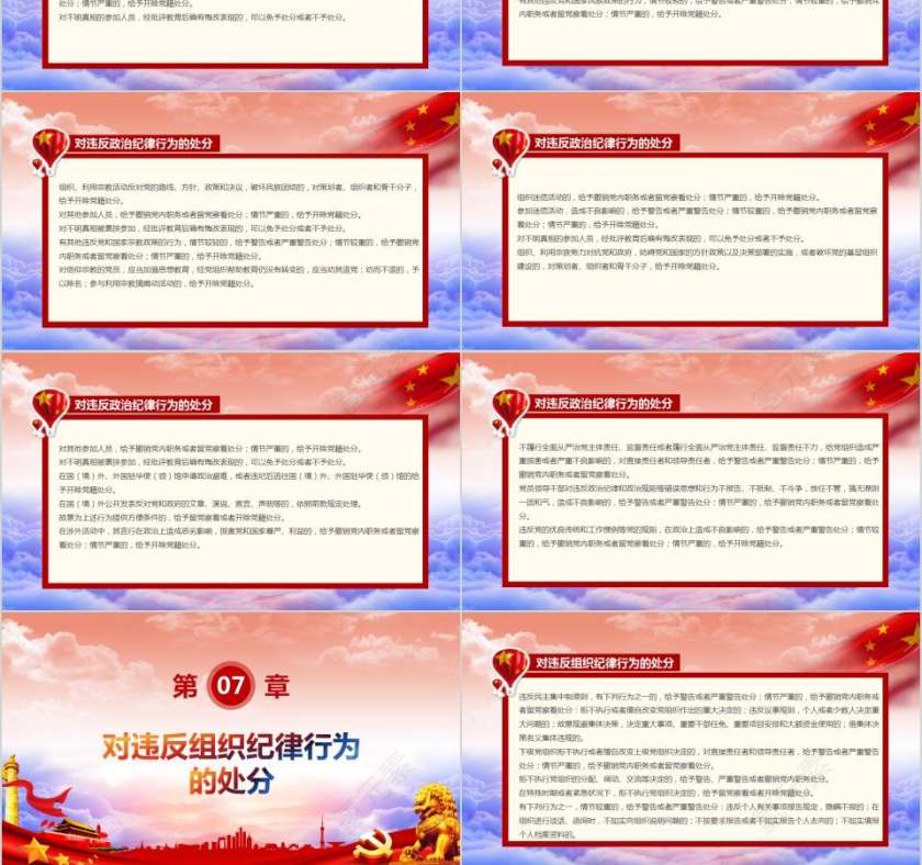 新修订中国共产党纪律处分条例党课党建ppt第6张