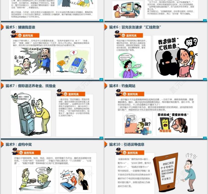 预防电信（网络）诈骗小知识法律法院PPT第3张