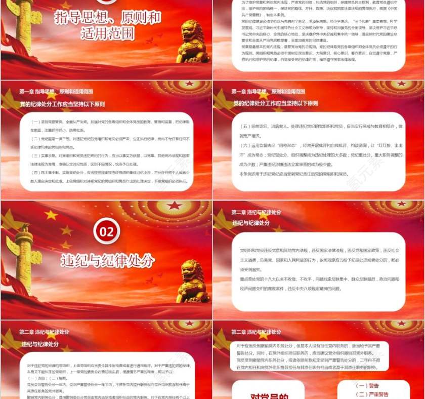 中国共产党纪律处分条例解读2018版党课党建ppt第2张