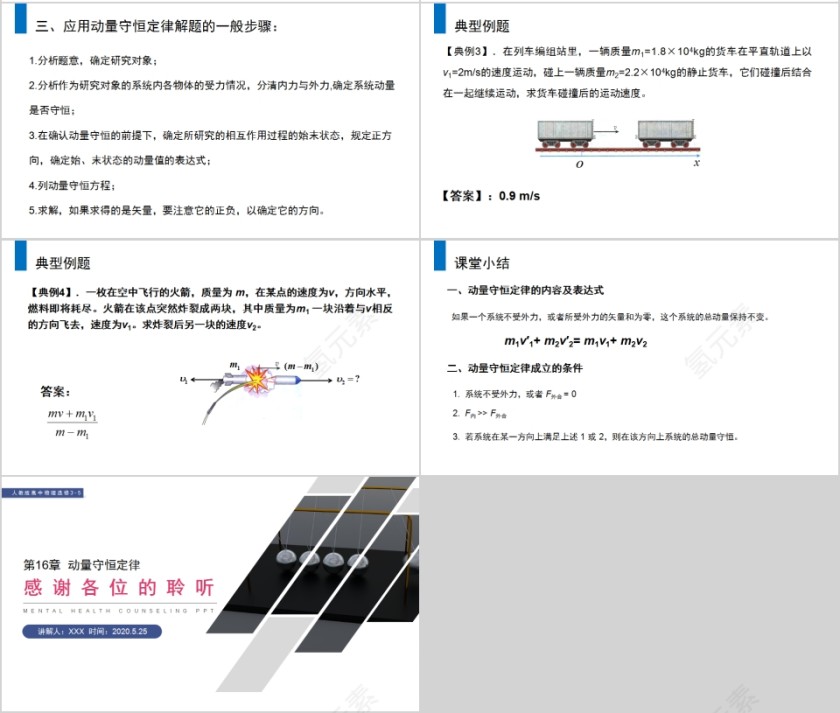 《动量守恒定律》人教版高中物理选修3-5PPT课件第4张