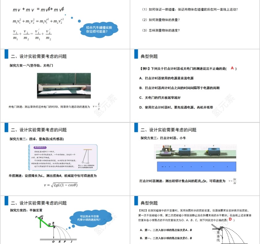 《动量守恒定律探究碰撞中的不变量》人教版高中物理选修3-5PPT课件第2张