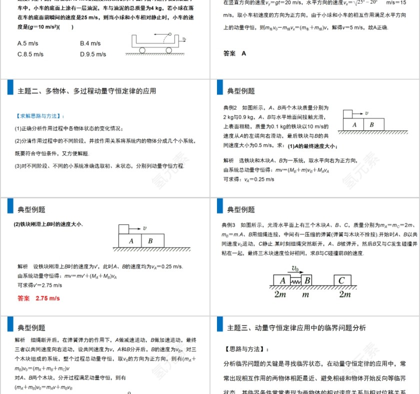 《动量守恒定律的应用》人教版高中物理选修3-5PPT课件第2张