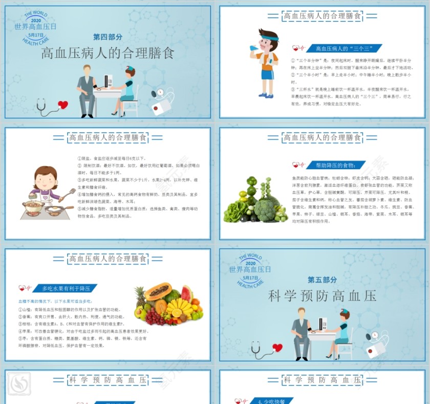 测量血压控制血压延长寿命世界高血压日PPT模板第4张