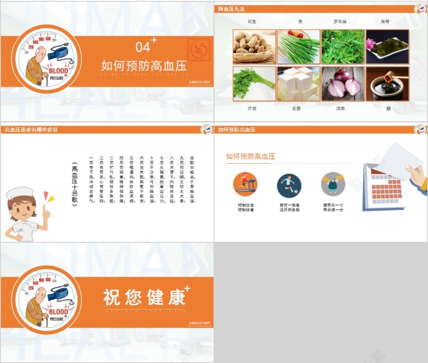 简约高血压预防与控制PPT模板第4张