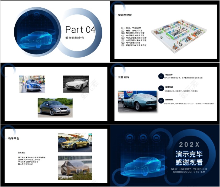 简约商务新能源汽车专业课程PPT第4张