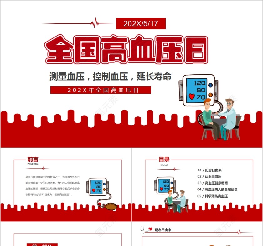 全国高血压日高血压知识宣传PPT第1张