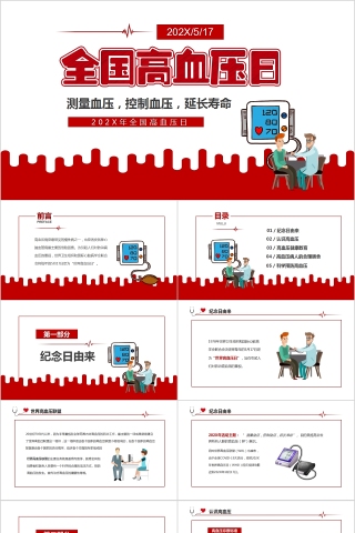 全国高血压日高血压知识宣传PPT