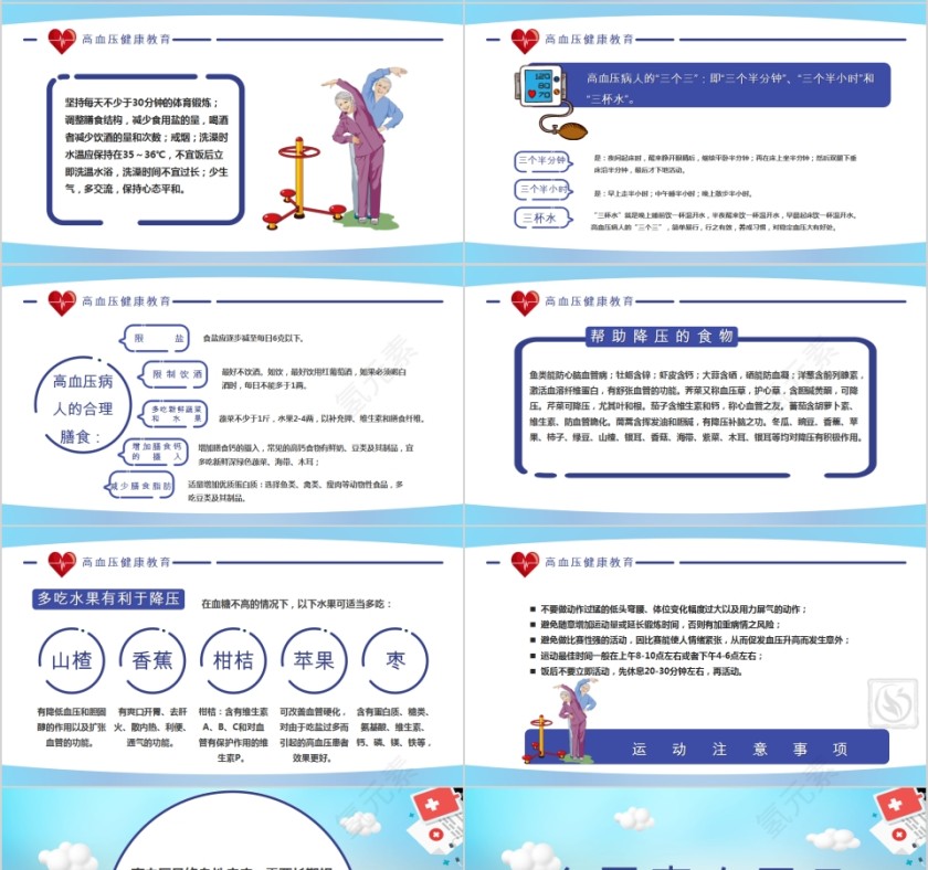 全国高血压日健康宣传PPT模板第4张