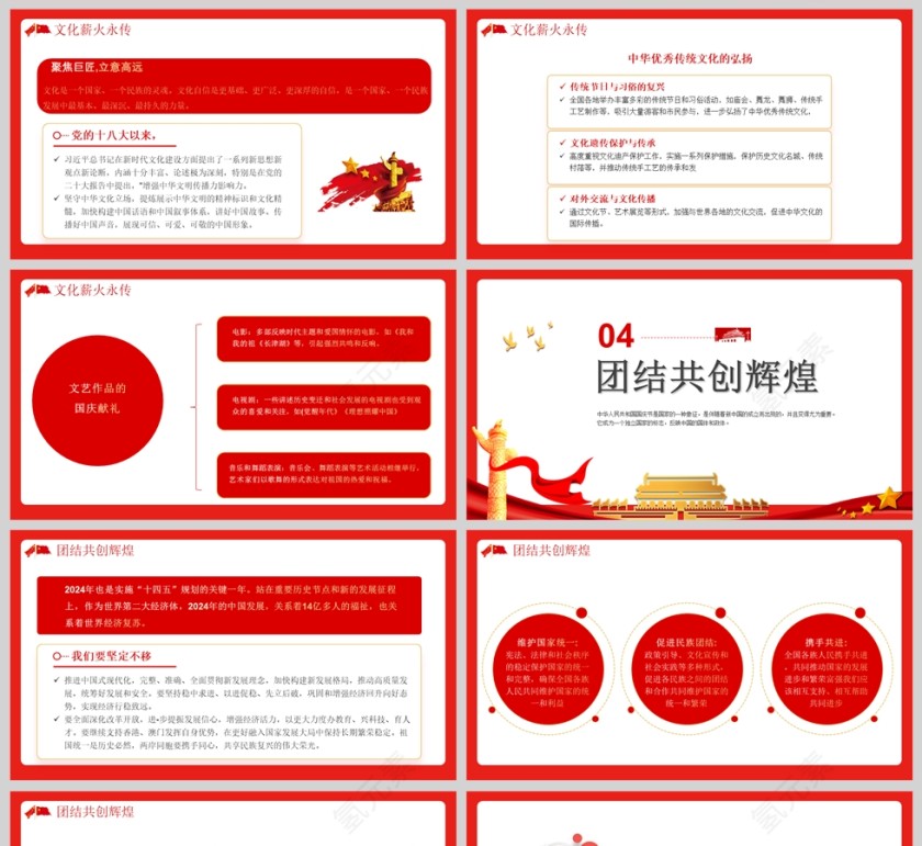 欢度国庆热烈庆祝中华人民共和国成立七十五周年党课课件第5张