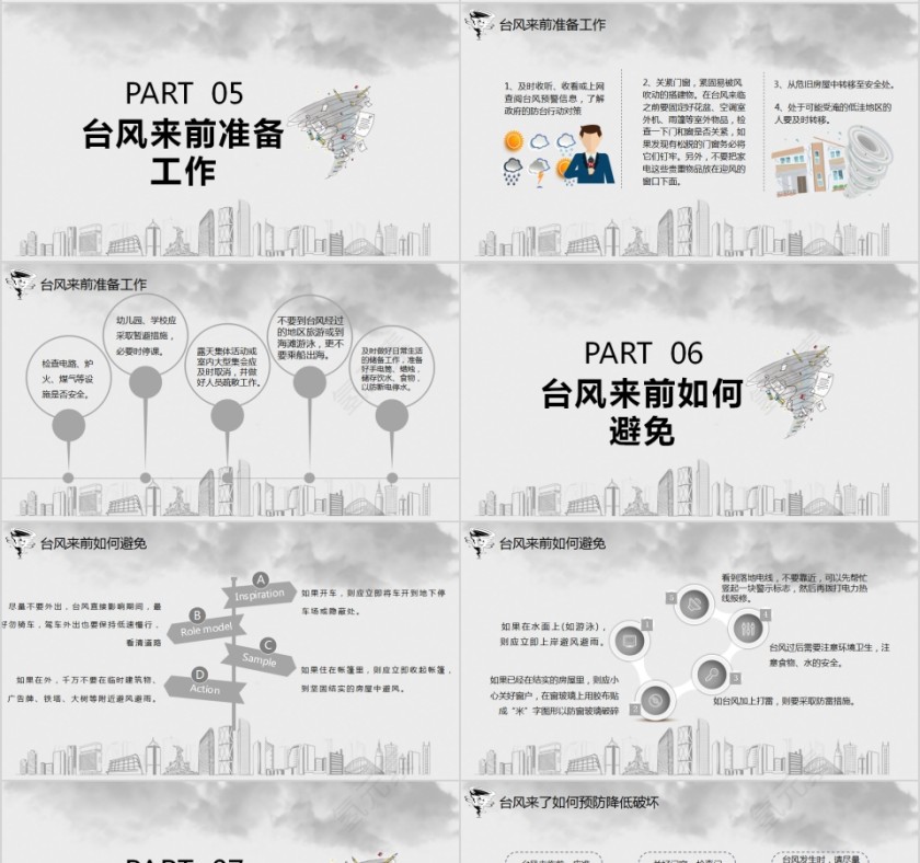 台风来袭防台风安全教育培训PPT模版第4张