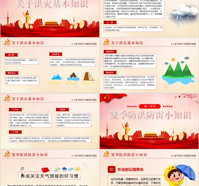 政府部门夏季汛期降雨抗洪救灾培训模板第2张