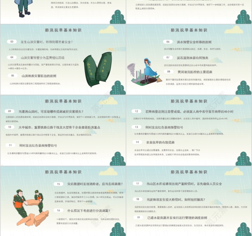 警钟长鸣抓防范防洪防汛保平安汛期安全教育PPT第3张