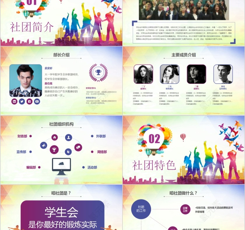 社团招新活动报告PPT第2张