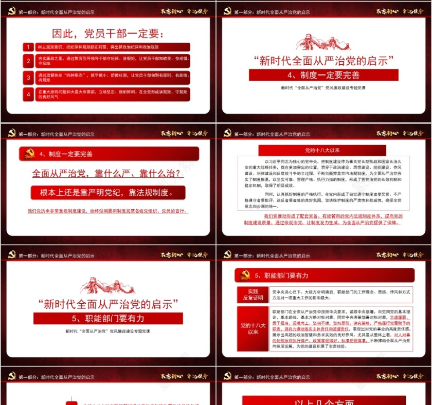 新时代党风廉政建设专题党课PPT第4张