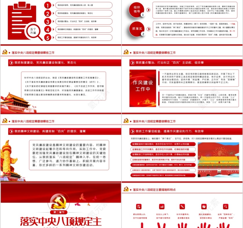 贯彻落实八项规定扎实推进作风建设全面从严治党永远在路上第2张