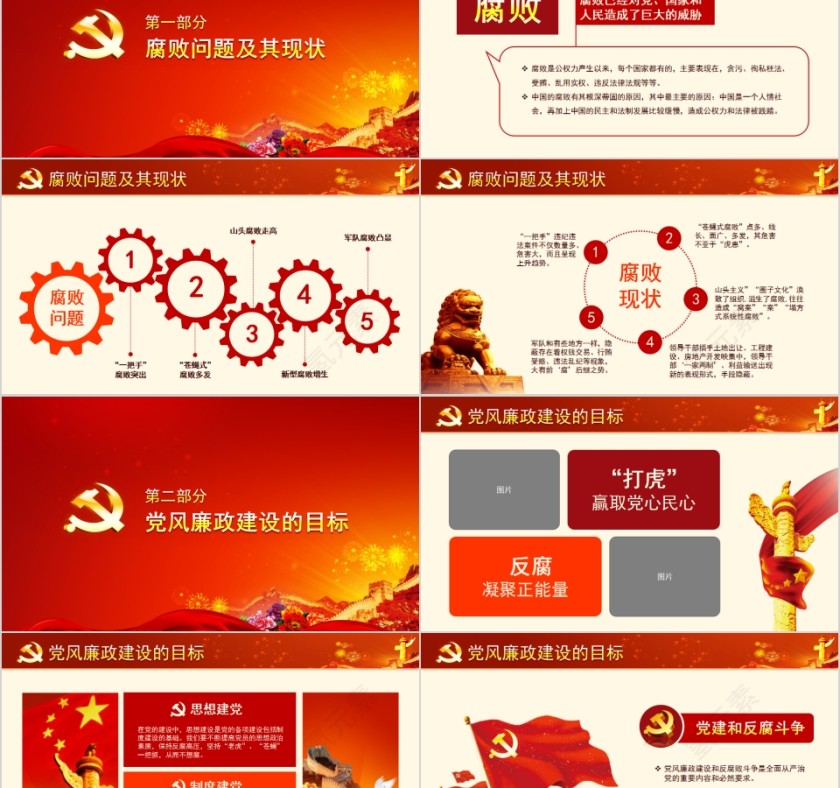 党风廉政建设和反腐败斗争党课PPT第2张