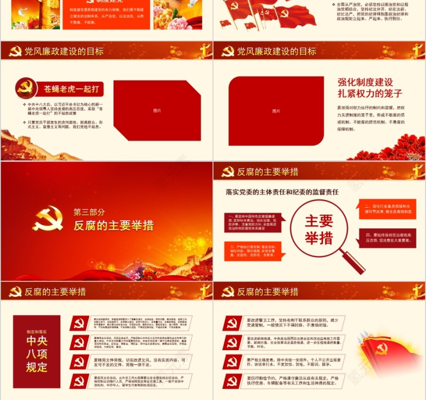 党风廉政建设和反腐败斗争党课PPT第3张