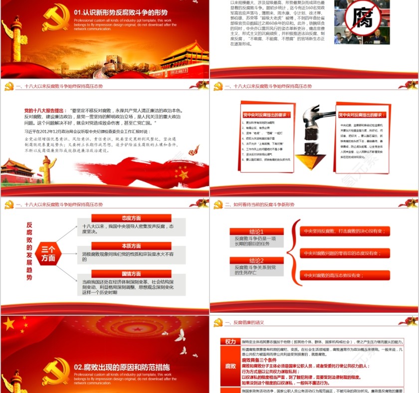 廉政教育警示教育党员干部廉洁从业PPT第2张