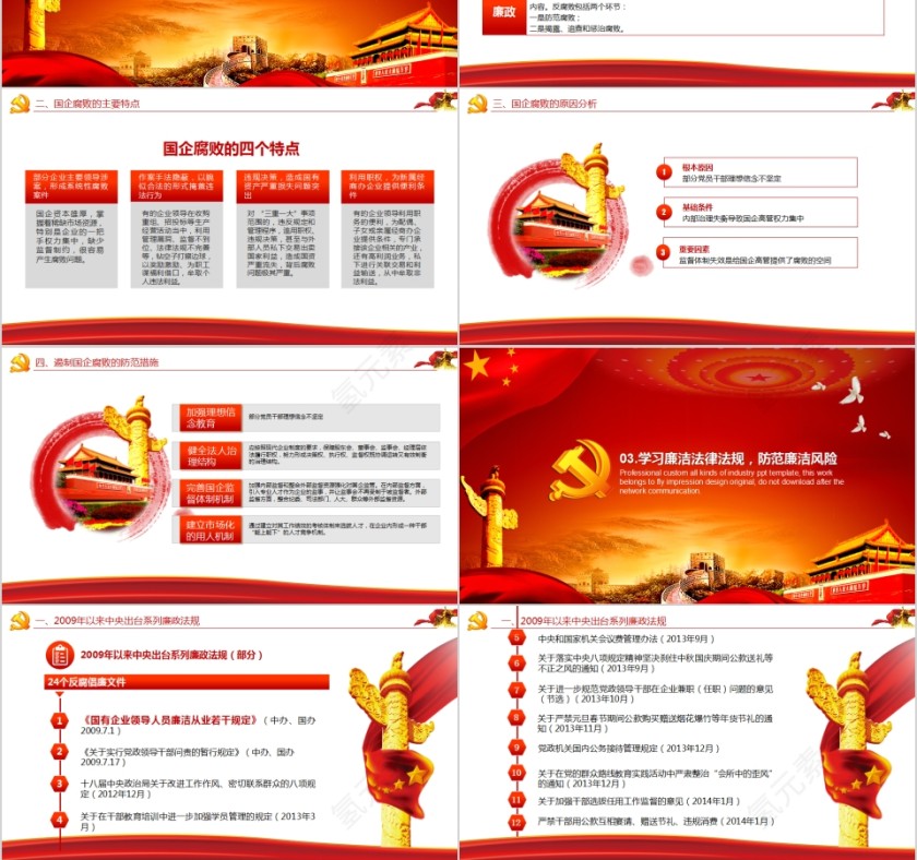 廉政教育警示教育党员干部廉洁从业PPT第3张