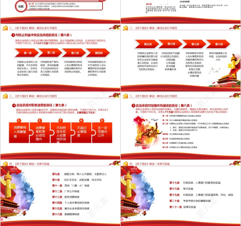 廉政教育警示教育党员干部廉洁从业PPT第6张