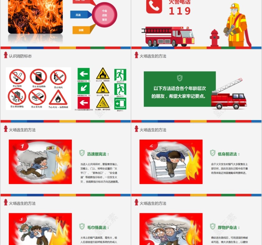 消防安全安全教育主题班会PPT模板第2张