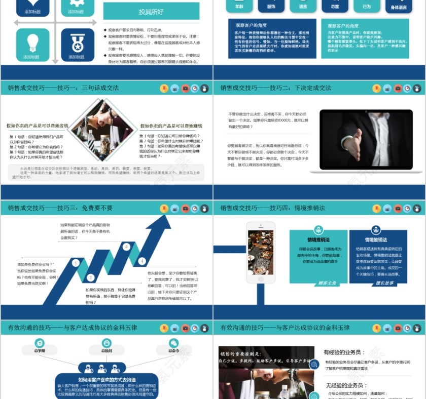 商务大气大客户销售培训PPT第2张