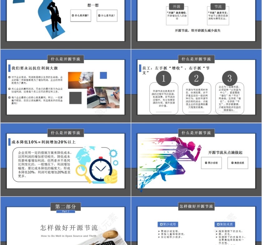 开源节流企业降本增效方案PPT模板第2张